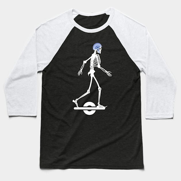 Onewheel Skeleton Baseball T-Shirt by AI studio